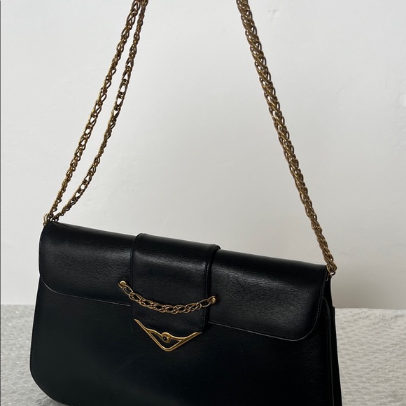 Cartier Inky Blue Leather Flap Bag Purse / Clutch - Picture 15 of 16